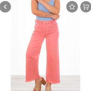 Risen Women's Coral Wide-Leg Jeans